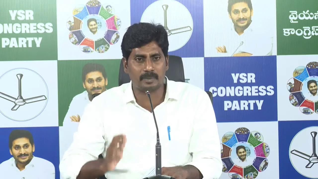 LIVE: State Student Wing Working President Sri A. Ravichandra Press Meet at Party central office