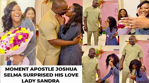 Massive congratulations to apostle Joshua Selma love, lady Sandra (SHE SAID YES TO HER SURPRISE)