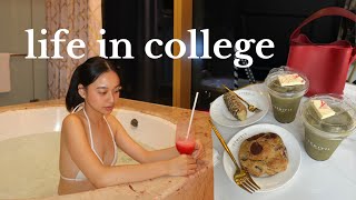 Life in College | staycation at Okada, dates w friends + back to school ✨🎂 (Angel Secillano)