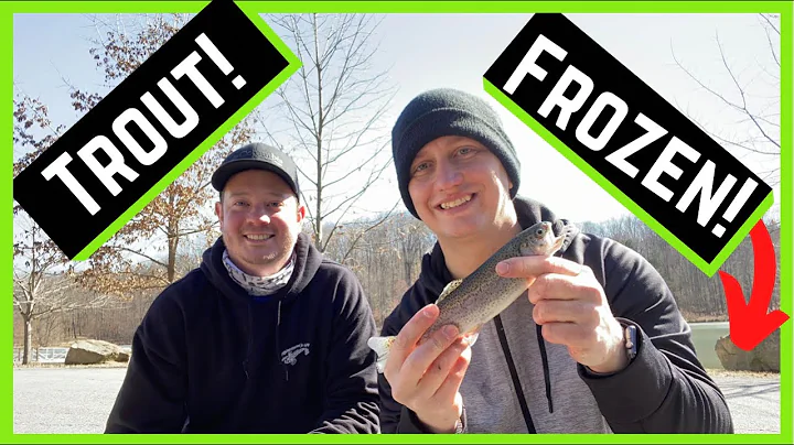 CATCHING STOCKED TROUT AND FIGHTING ICE -Fishing for Dinner in Louisville KY