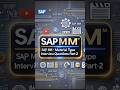 💡 SAP MM Material Type Intermediate Questions | Interview Guide 🎯 #sapinterview #sapmm