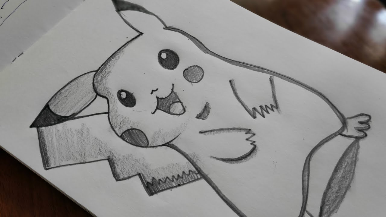 Pikachu Drawing for KidsPikachu SketchDrawing for KidsPencil DrawingPikachu  Drawing Sketch  YouTube