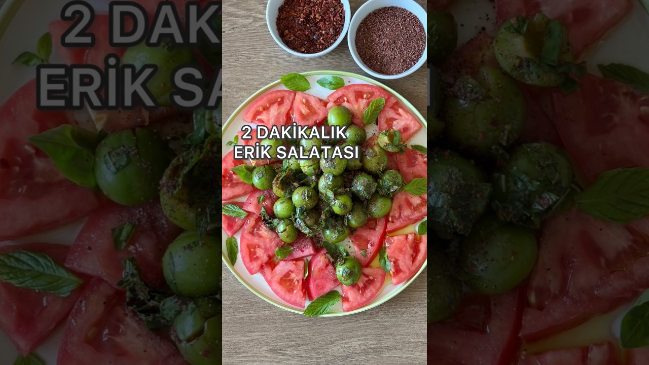 Yeşil Erik Salatası Tarifi | Bu Yazın En Ferah Lezzeti 😍☀️ Yeşil Erik Salatası Tarifi | Bu Yazın En Ferah Lezzeti 😍☀️