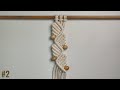 Macrame Pattern Ideas | Variation Of Macrame Wavy Floral Pattern With Beads #2