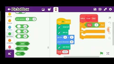 (English) Doing Circle By Using Coding in Pictoblox. # 5.
