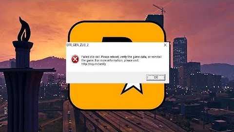 How To Fix GTA 5 Online Error ERR_GEN_ZLIB_2 | GTA V ERR_GEN_ZLIB_2 Failed Zlib Call. Please Reboot