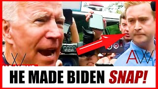 Fox News reporter GRILLS Biden about his son Hunter, watch Biden SNAP