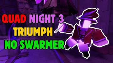 QUAD NIGHT 3 HARD MODE TRIUMPH | Roblox Tower Defense Simulator