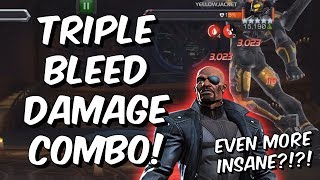 Triple Bleed Damage Wombo Combo! - Nick Fury Even More Insane!! - Marvel Contest of Champions