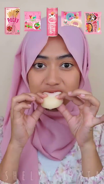 MAKAN MAKANAN SERBA WARNA PINK💖✨ next warna apalagi?!