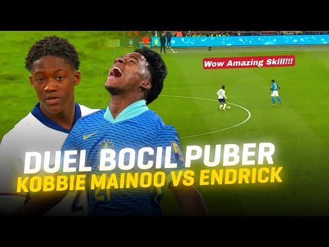 Baru Satu Menit Dilapangan Udah Bikin Rusuh Stadion!!! Aksi Debut Kobbie Mainoo Saat Lawan Brazil