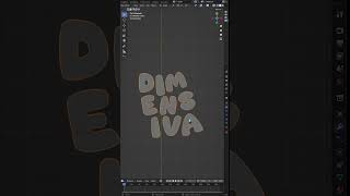 How to inflate text in Blender - Tutorial #3d #modeling #blender #render #cgi #tutorial #inflate