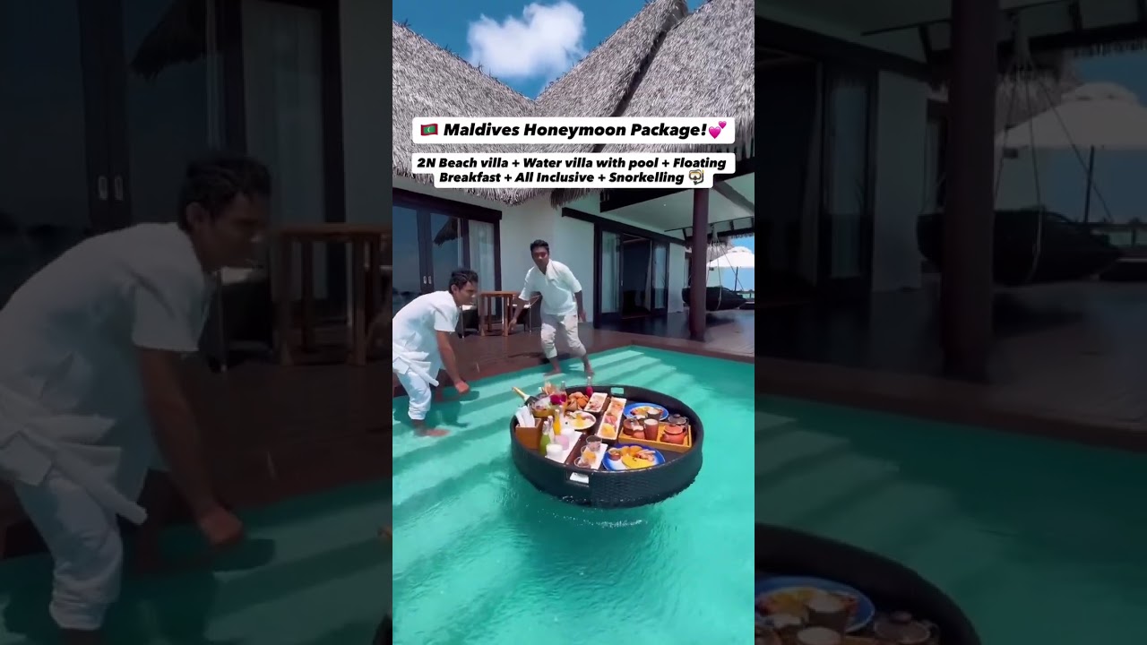 Maldives Honeymoon Package 03N04D || Indian Couples  #travel #travliv360 #ytshorts #youtubeshorts