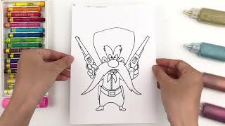 Yosemite Sam Coloring Pages - How To Draw And Coloring - Toys For Kids - KN Sand Painting