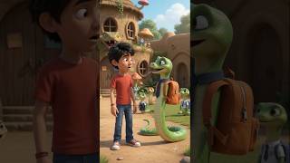 🐍 उल्टी दुनिया का साँप स्कूल 😂 | Reverse World AI #shorts #ai