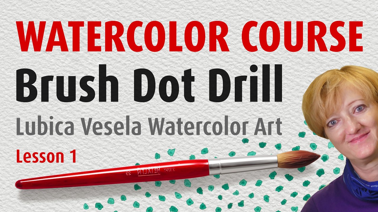 Watercolor Painting Course for Beginners: Brush Exercises - Lesson 1