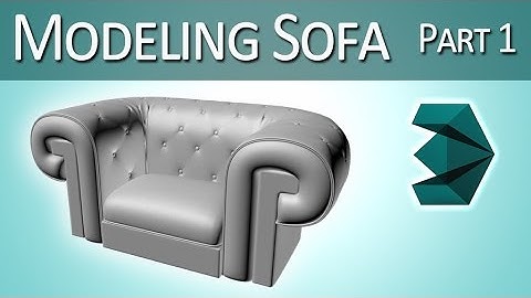 How to model a sofa in 3ds Max (tutorial preview)
