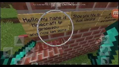 How to dual Wielding swords in mcpe