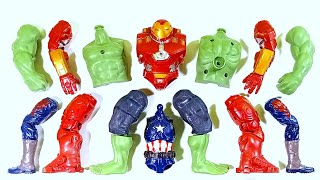 Assemble Toys ~ Captain America, Hulk Smash And IronBuster ~ Avengers Superhero Toys