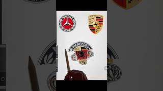 I Mixed Mercedes & Porsche Logos 😱#shorts