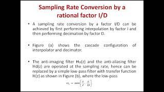 Topic4 Sampling Rate Conversion