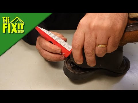 Dress Shoe Repair Using Shoe Goo 