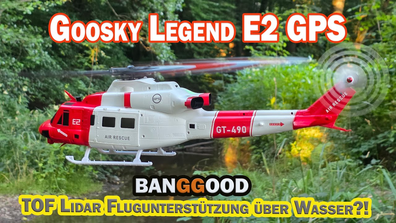 Der starke Goosky Legend E2 GPS RC Helikopter- wie reagiert er über dem Wasser?