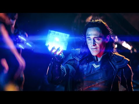 Thanos demands that Loki hand over the Tesseract, threatening to kill Thor - Avengers: Infinity War