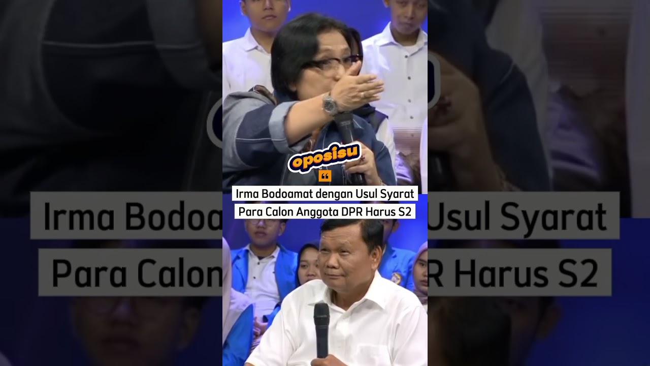Irma Bodoamat DPR Harus S2