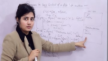 C_131 C program to copy content of one file into another file | File Handling in C