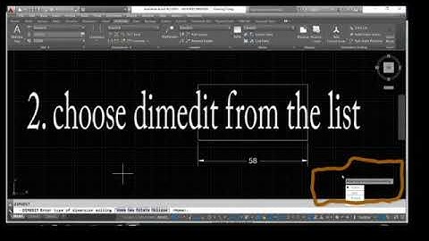 How to change Size or Dimensions in AutoCAD with DIMEDIT