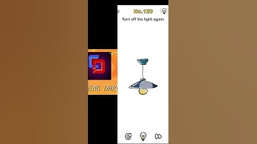Brain out level 120 121| turn off the light again, how many times one used !