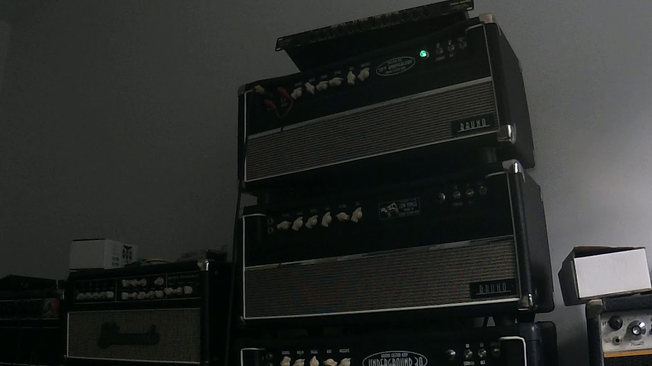 Fender Jason Smith Masterbuilt 59 Strat into Bruno 20th Anniversary Tweedy Pie