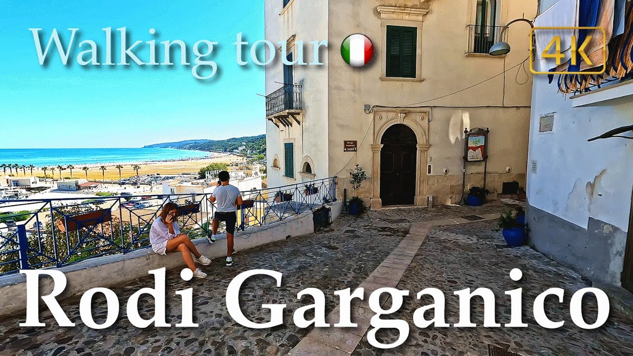 Rodi Garganico (Puglia), Italy【Walking Tour】History in Subtitles - 4K