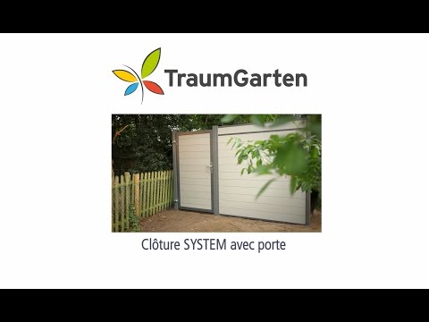 Clôture SYSTEM avec porte | TraumGarten