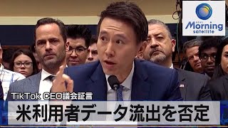 ＴｉｋＴｏｋ ＣＥＯ議会証言　米利用者データ流出を否定【モーサテ】（2023年3月24日）