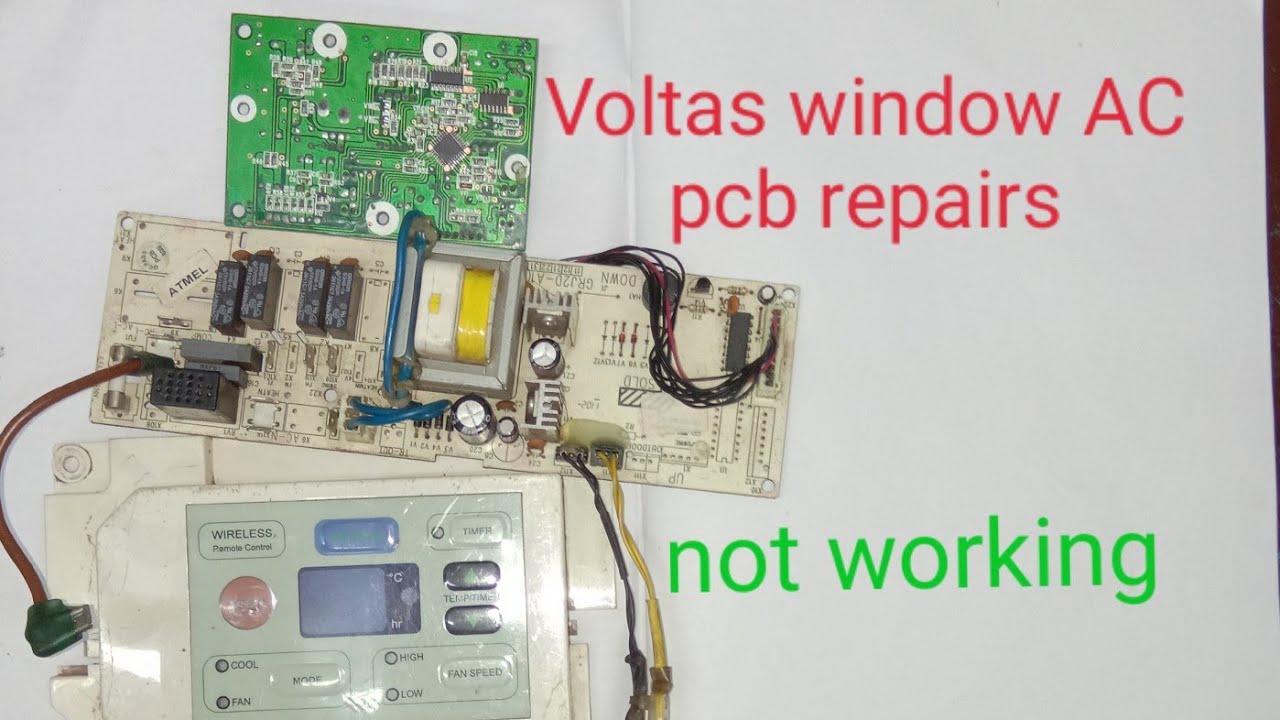 Voltas Window AC PCB repair voltas AC pcb repairing - YouTube