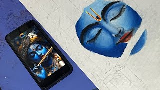 How To Draw A Krishna Shree Krishna Drawing Oil Pastels