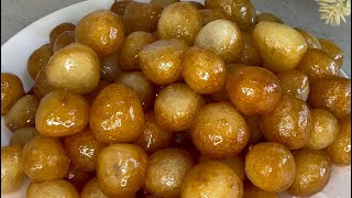 Ramadan Dessert | luqma qazi | دروستکردنی لوقمە قازی مقرمش
