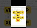VLOOKUP vs XLOOKUP in Excel | Find Data Fast #shorts #vlookup #xlookup #excel
