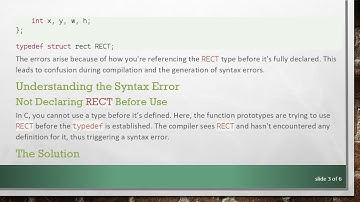 Understanding C Syntax Errors: Fixing Your RECT Declaration Issues