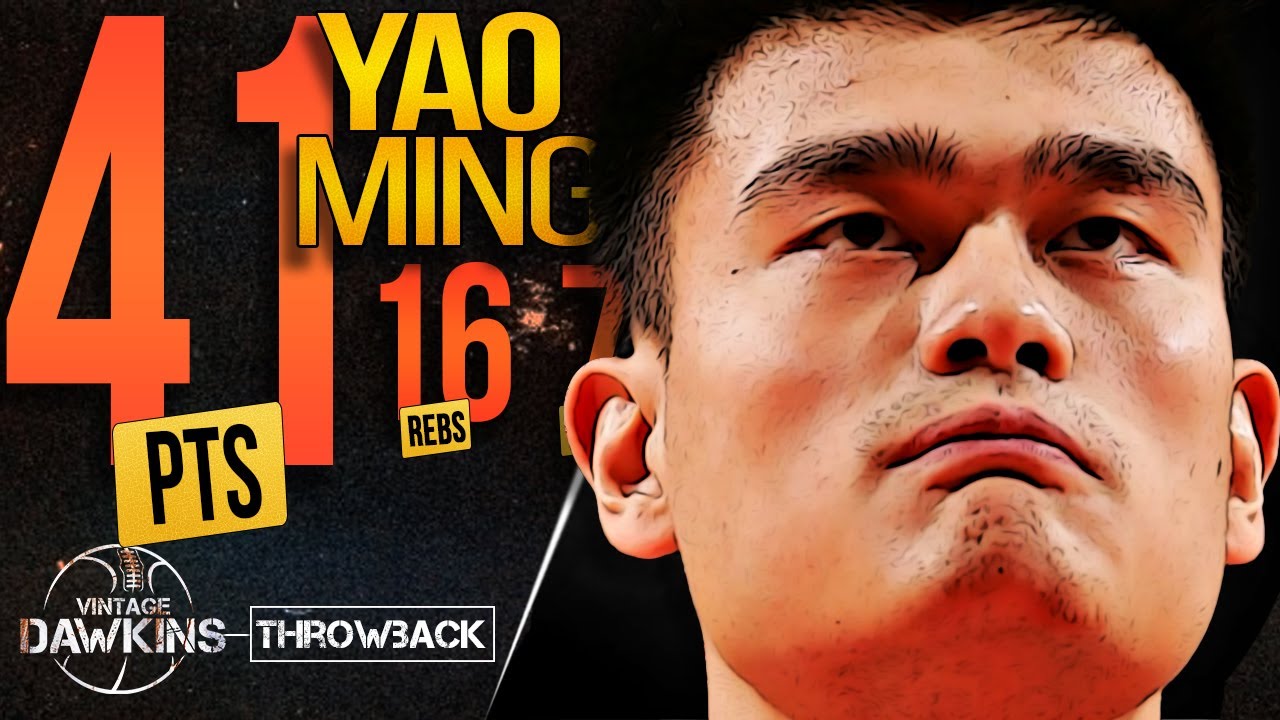 Yao Ming Puts Up a Career-HiGH 41 Pts In a Triple OT Thriller vs Hawks 🔥🔥