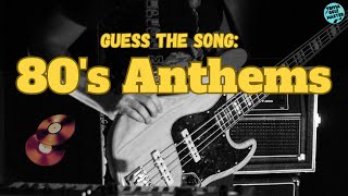 Guess the 80's ANTHEMS 💿🤟🏼| Trivia/Quiz/Challenge