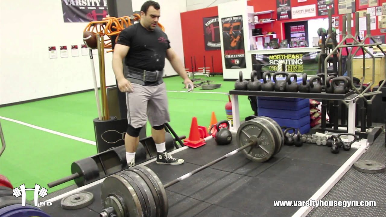 2 MEATHEADS VS 1 BARBELL (705lb Deadlift) VARSITY HOUSE GYM YouTube