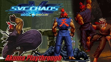 SvC Chaos: SNK vs. Capcom (Arcade) - Akuma Playthrough
