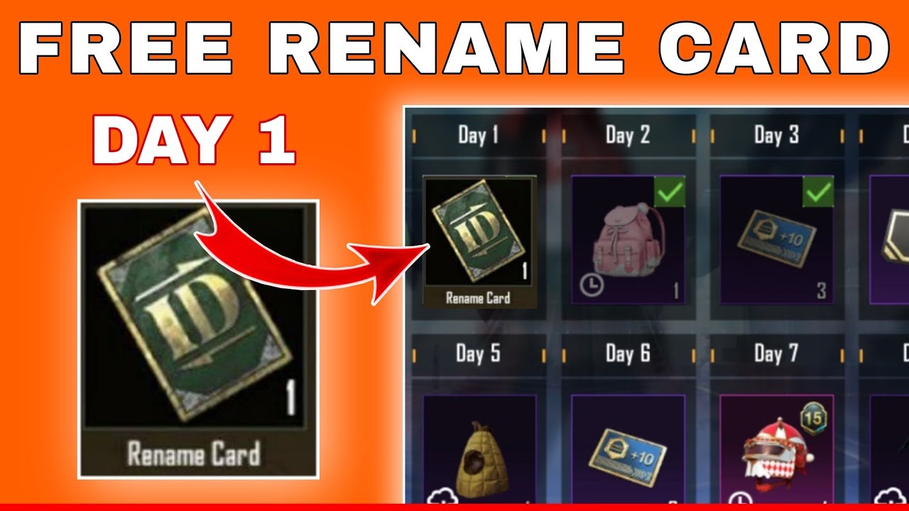 Pubg Rename Card pubg rename card free | How to get free pubg rename card id | free ...