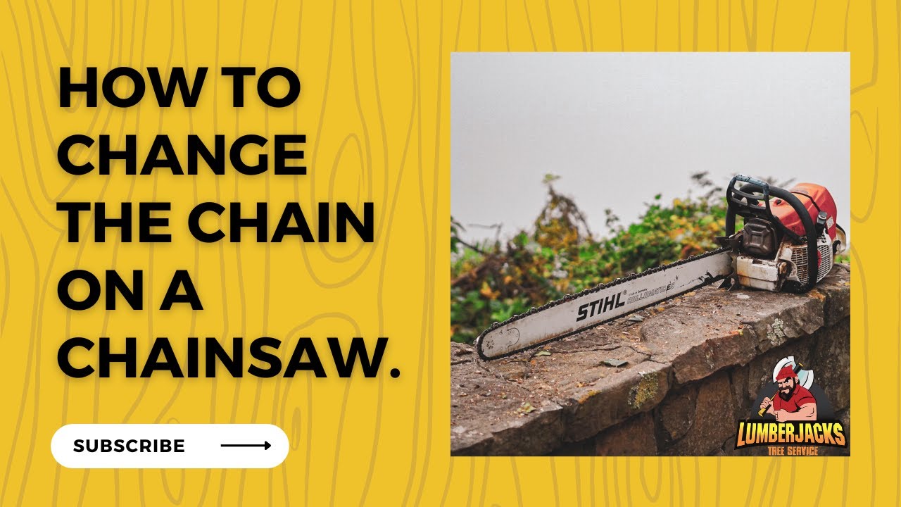 How to Change the Chain on a Chainsaw - YouTube