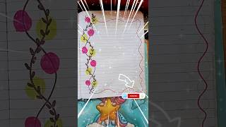front page design and border design 🥰❤️#shortsfeed #shorts #frontpage #borderdesigns