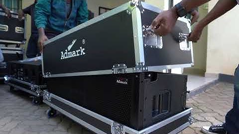 Admark double 12 inch active 3 way #Linearray #proaudio #dj #loudspeaker #audio