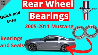 How to Replace Rear Wheel bearings and Seals on a Mustang GT 20052011 (S197)